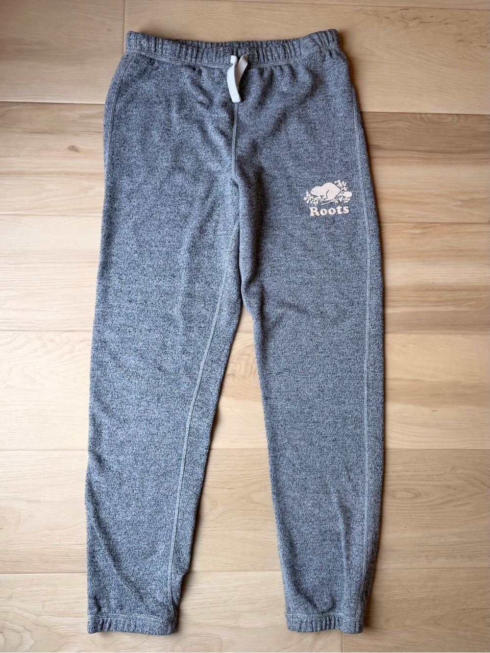 Roots Kids Salt & Pepper Original Sweatpants Grey Joggers Size 14 Big Kids